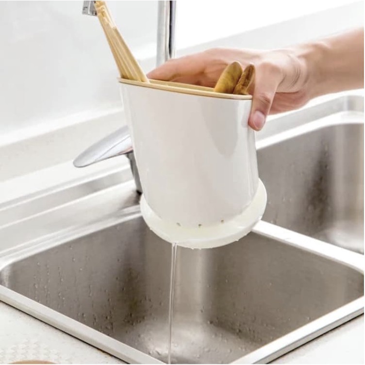 Wadah Atau Tempat Sendok Garpu Sumpit Pisau Tirisan Dapur Serbaguna Perlengkapan Dapur
