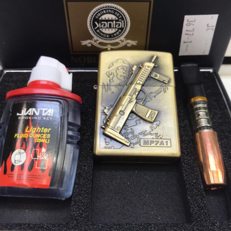 Korek Zippo Kantai Motif Set Minyak&Filter Kantai Set 3in1