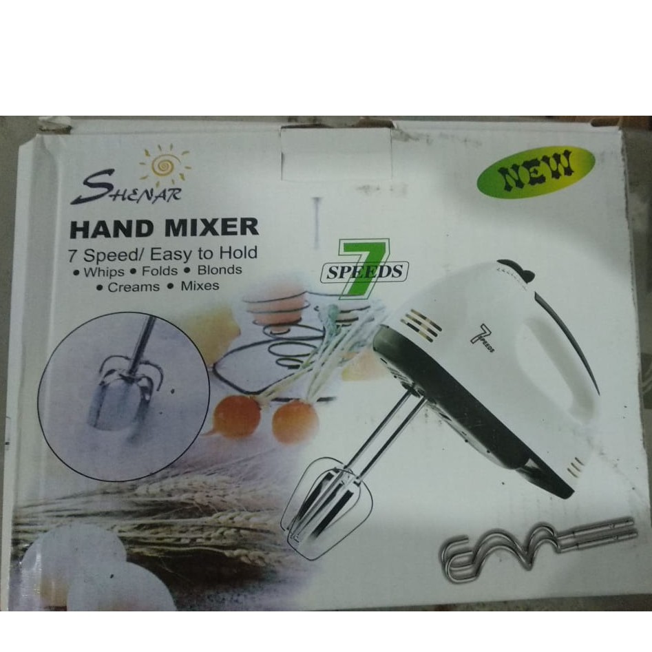 NEW!!!!SHENAR HAND MIXER/MIXER TANGAN ELEKTRIK 7 SPEED