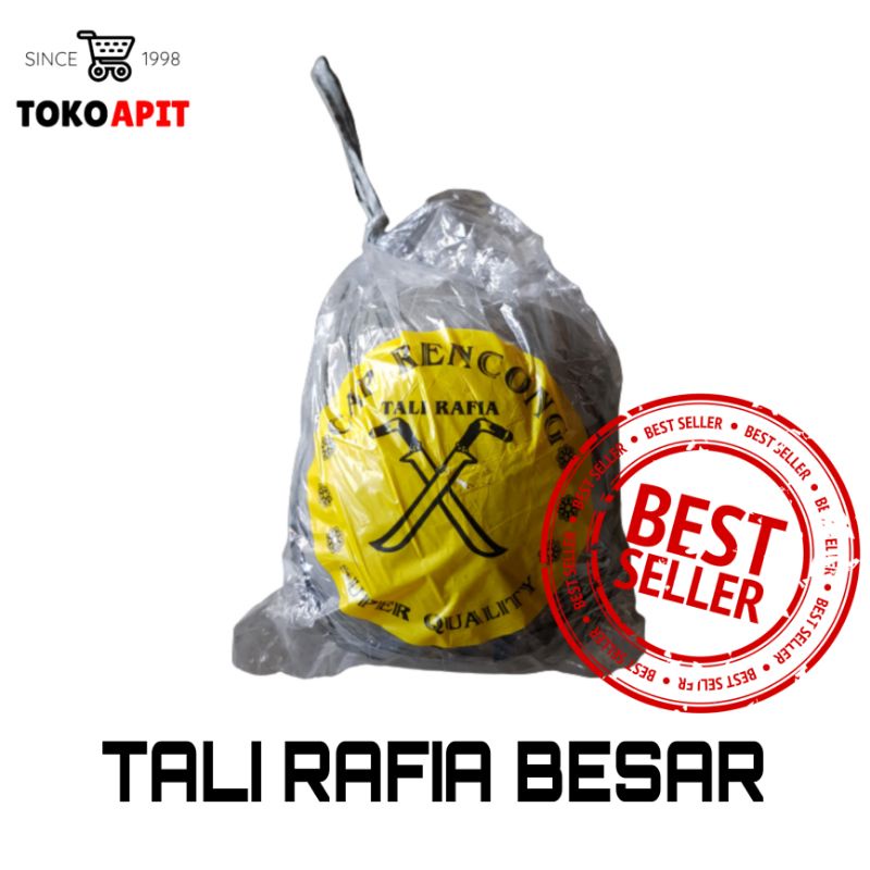 

TALI RAFIA GULUNGAN BESAR 500 GRAM / TALI RAFIA CAP RENCONG / TALI RAFIA MURAH BERKUALITAS