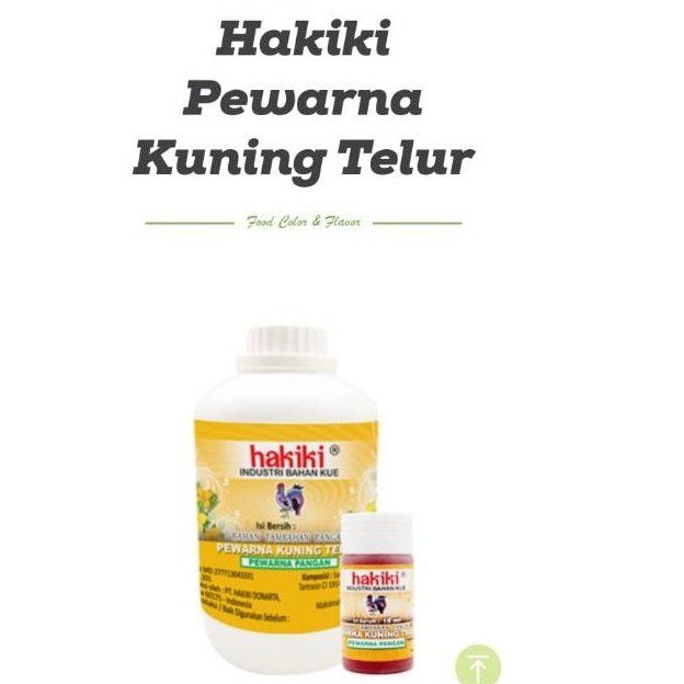 

Hakiki warna kuning telur 15ml