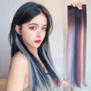 Rambut Jepit palsu Colourful Extention Wig rambut palsu wanita