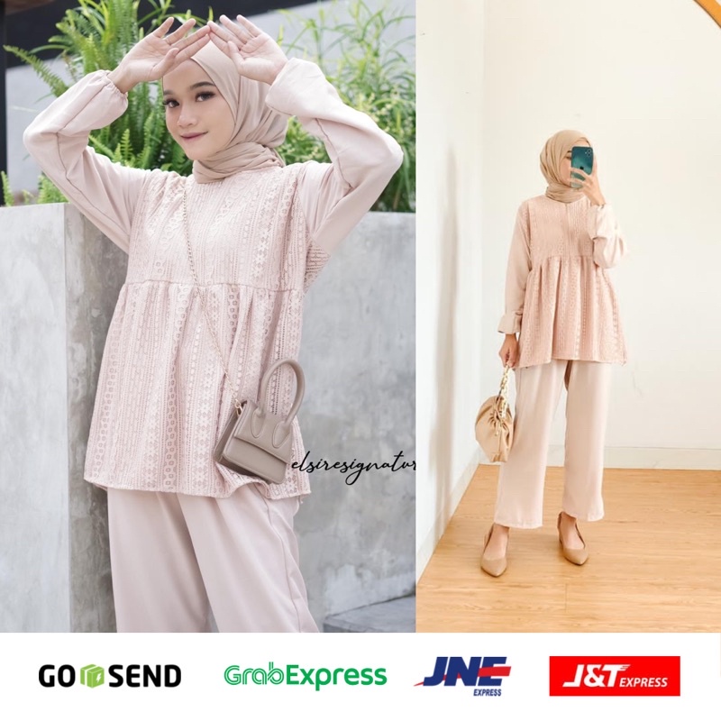 JOY SET STEVI SET by Elsire One set Set Atasan Bawahan one set by elsire setcel fashion set one set 