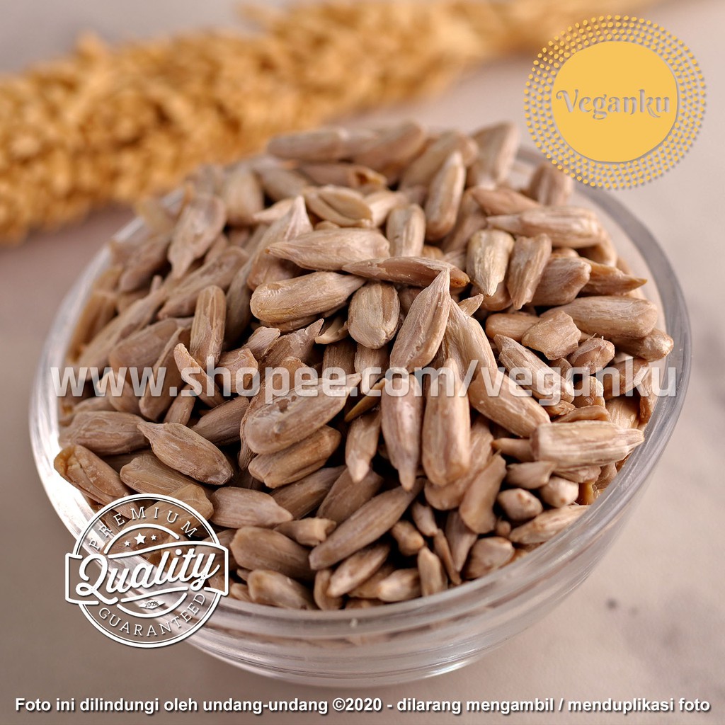 

Veganku - Organik SUNFLOWER SEED 100gr Biji Bunga Matahari Raw Kupas