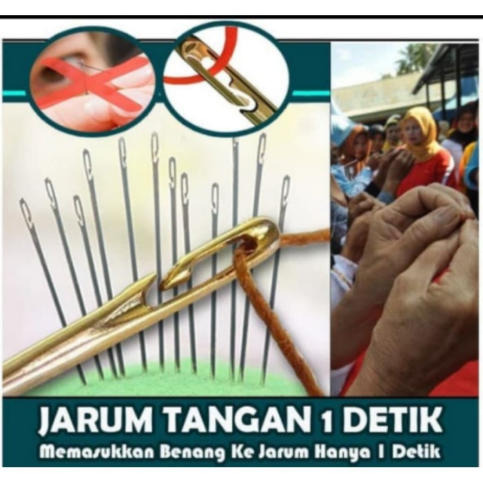 FREE SATU SET KOTAK ALAT JAHIT JARUM TANGAN 12 PCS ANTI REPOT PRAKTIS