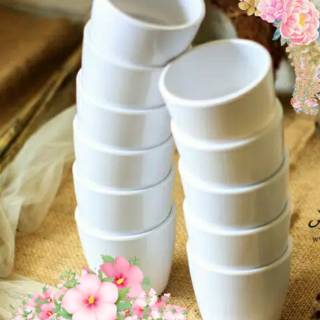 VAS OVAL BULAT Pot Melamin Plastik Bulat pot bunga putih VAS OVAL BULAT Pot Melamin Plastik Bulat pot bunga putih
