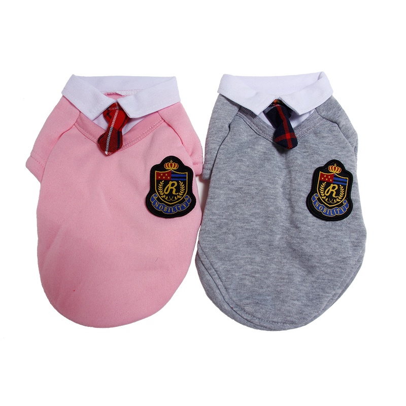 Baju Kucing/Anjing Pet School Uniform/Pakaian Kucing