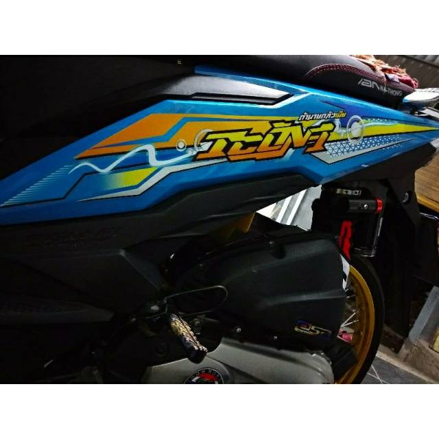 STRIPING TRANSPARAN BEAT NEW ESP 2016-2017-2018-2018  COSTUM II STRIPING BEAT VARIASI