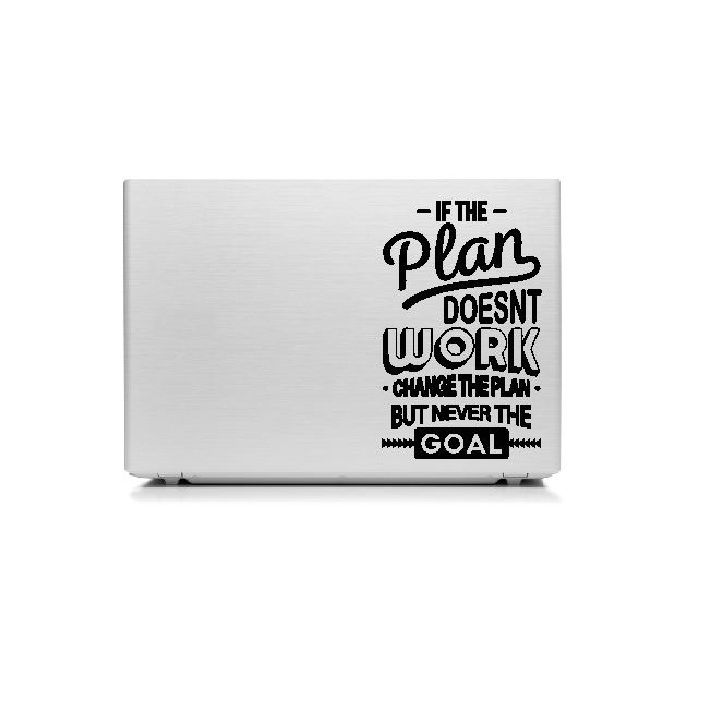  Stiker  Laptop  Quotes If Plan Goal Aksesoris Skin Garskin 