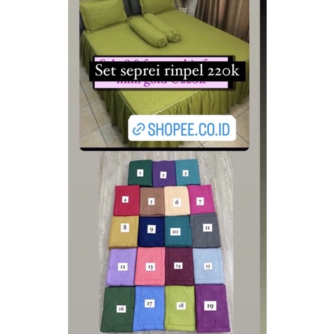 seprei tempahan rempel