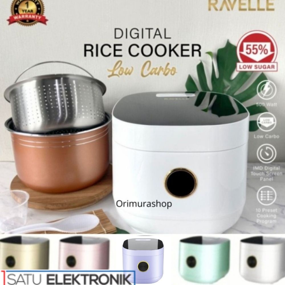 Ravelle Magicom Digital Low Carbo Rice Cooker (3 Liter)