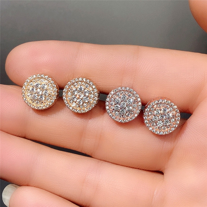 Anting Stud Warna Emas Untuk Aksesoris Wanita