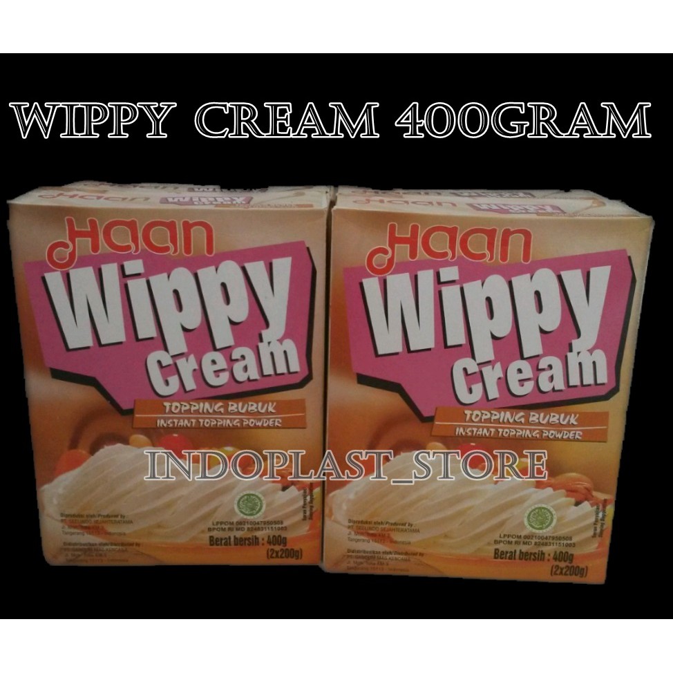 

Wippy / Whipping / whipped cream Bubuk Haan 400 gram