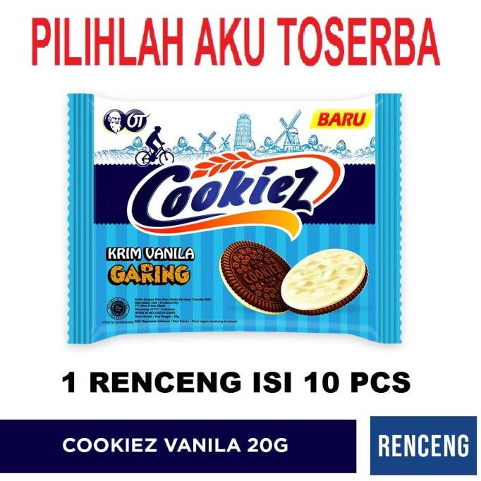 

Diskon COOKIEZ KRIM VANILA GARING, Renceng 20 gr - (HARGA 1 RENCENG) Diskon