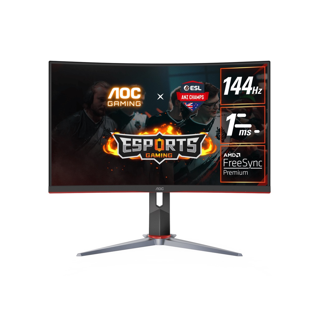 LED GAMING AOC CQ27G2 144hz 27&quot; VA QHD Curved 1ms 144Hz FreeSync NAMPOL GAN