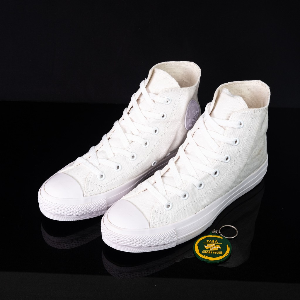 (BISA COD) SEPATU SNEAKERS CLASSIC FULL WHITE TINGGI PRIA WANITA PREMIUM