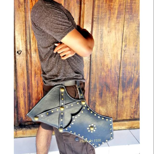 Quiver turkish horsebow panahan kulit sapi asli tas anak panah horse bow