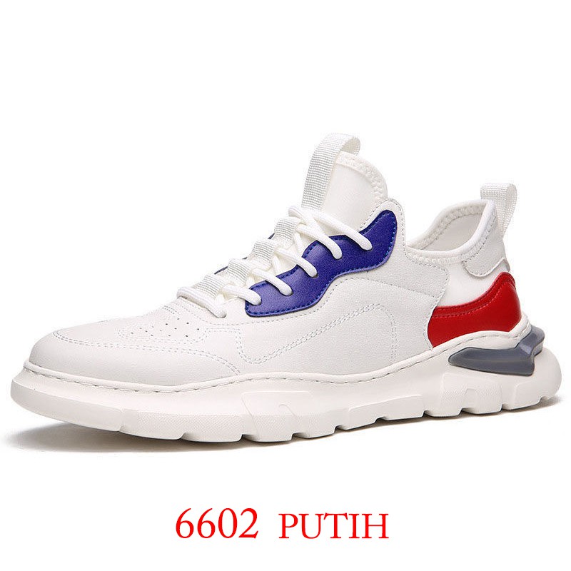 Panarybody Sneakers Sepatu Pria Sepatu Olahraga Laki-lai Impor Sepatu Brand Sneakers Cowok 39-44-6602 PUTIH