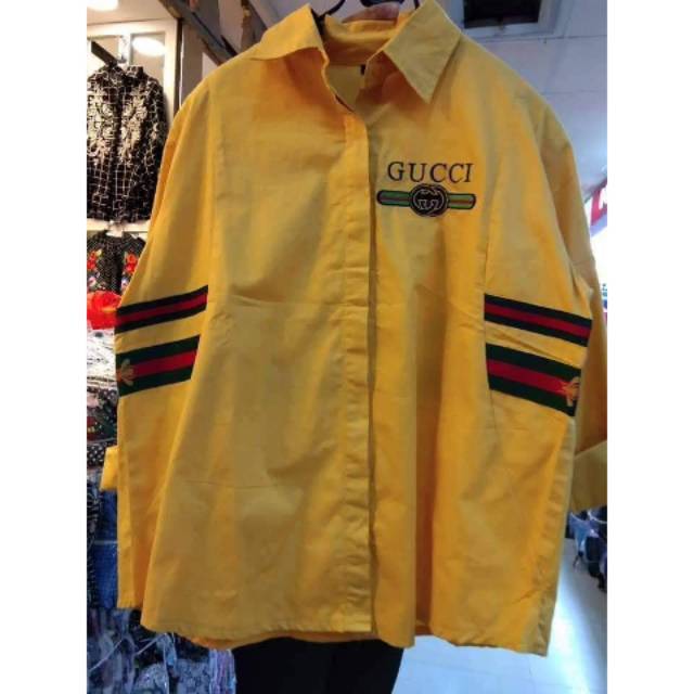 Kemeja gucci bordir