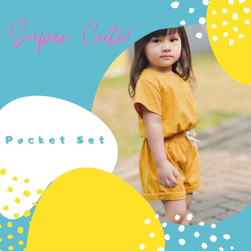 Setelan Anak Bayi Laki Laki Cowok Perempuan Cewek 1-5 Tahun Baju Kaos Anak dan Celana Pendek Anak