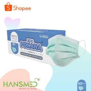 Pokana Masker  Medis Surgical Mask headloop Earloop Non 