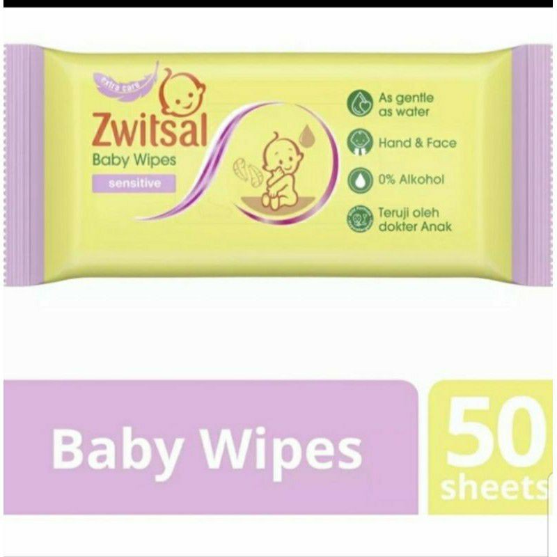 Zwitsal Tisu Basah/ Wipes Sensitive 50 sheets/ Rich Moisture 40sheets