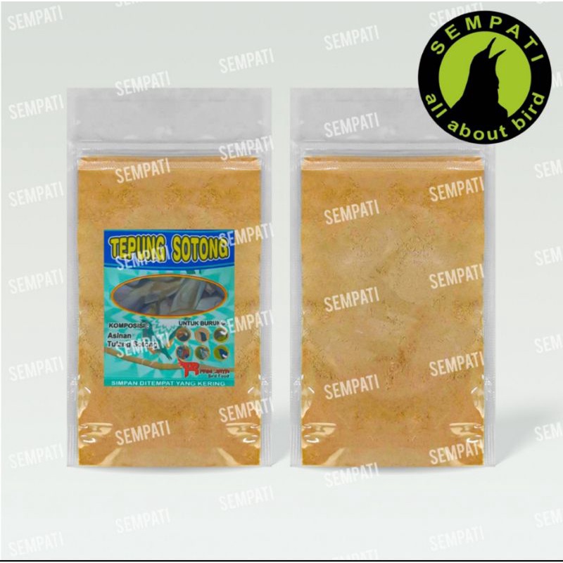 Tepung sotong pakan burung asinan murai kacer kenari lovebird jalak dll