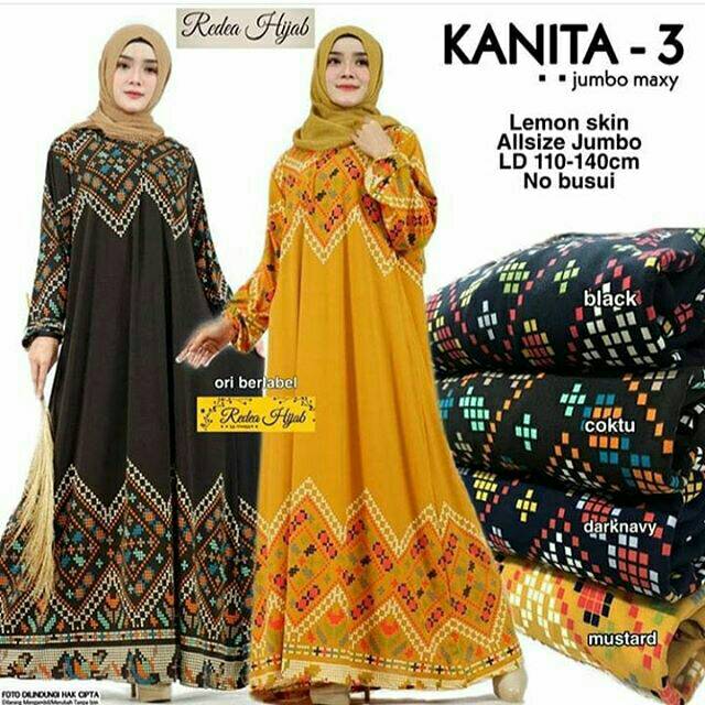 Kanita3 Dress Jumbo Jersey Lemon Muslim