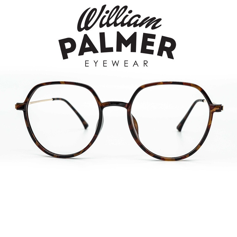 William Palmer Kacamata Pria Wanita Shell 8036 C32 Amber