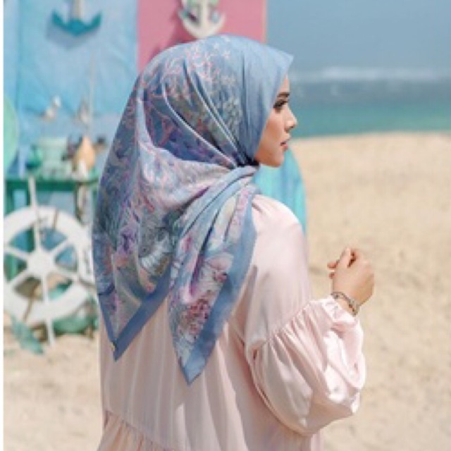 Buttonscarves x Disney Little Mermaid Blue - Voal