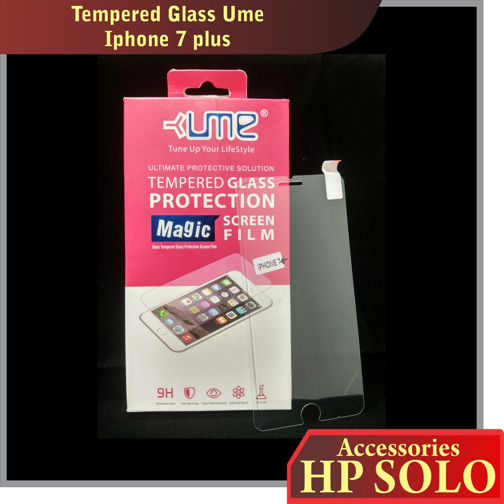 tempered glass anti gores screen guard iphone 7+ iphone 7 plus ume