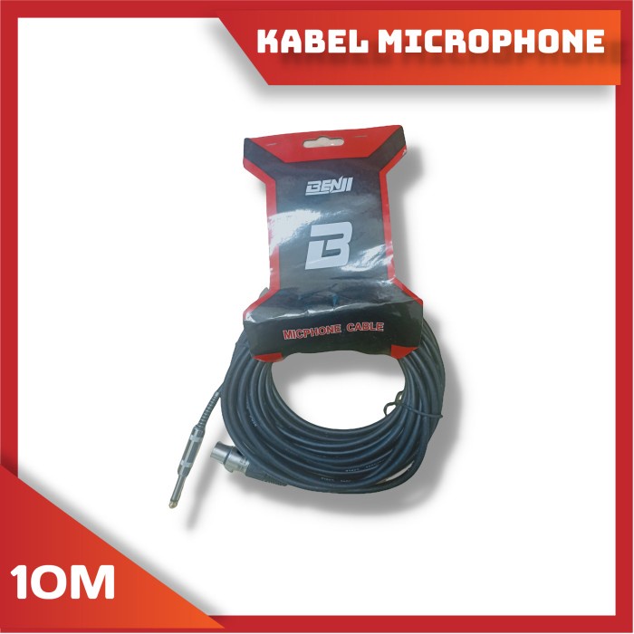 KABEL MIC MICROPHONE HIGH QUALITY PANJANG 10M