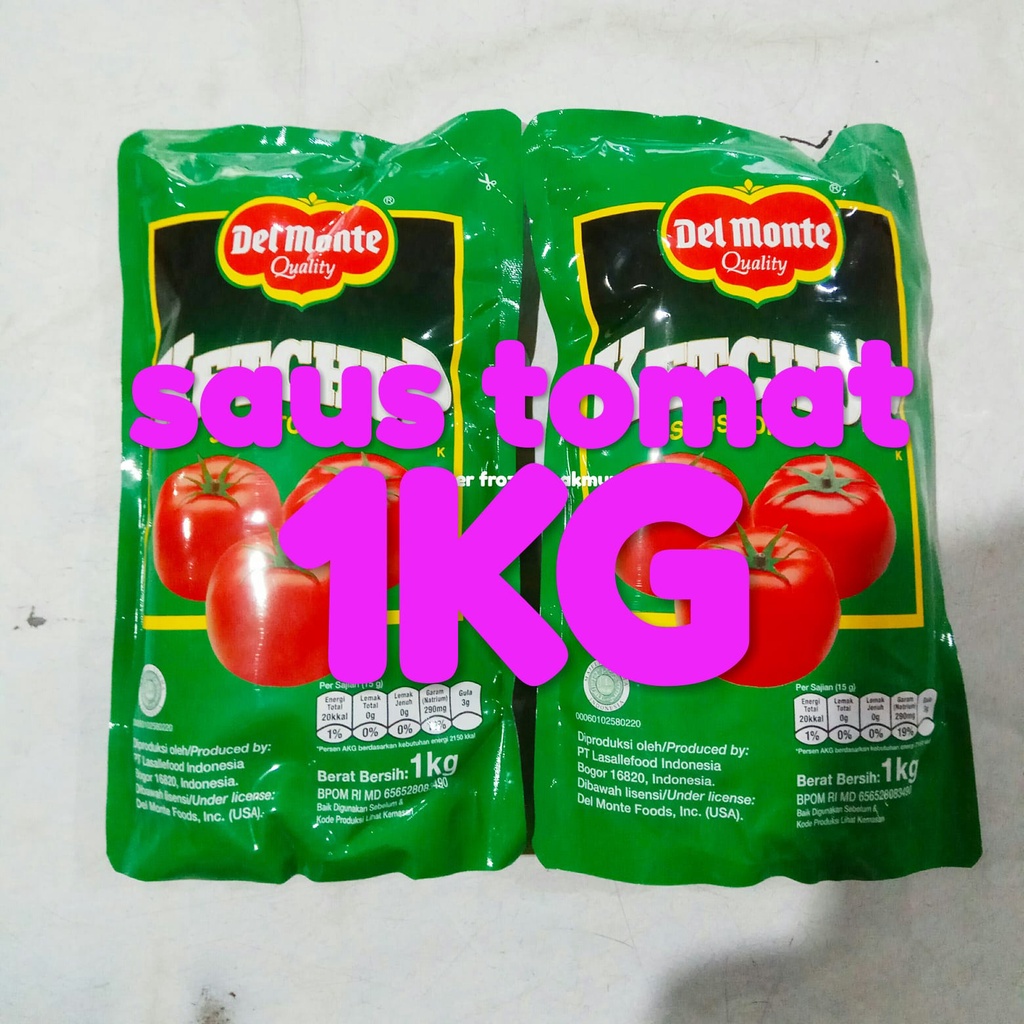 

saus tomat 1000 gram delmonte sumber frozen makmur