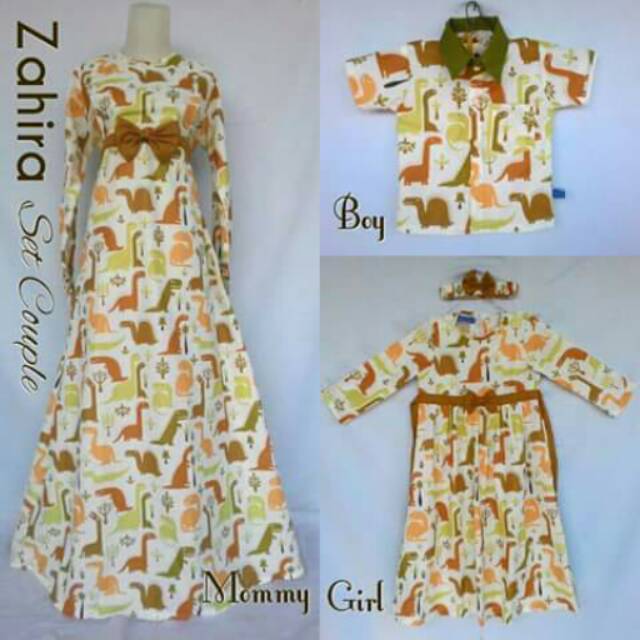 gamis famset zahira couple