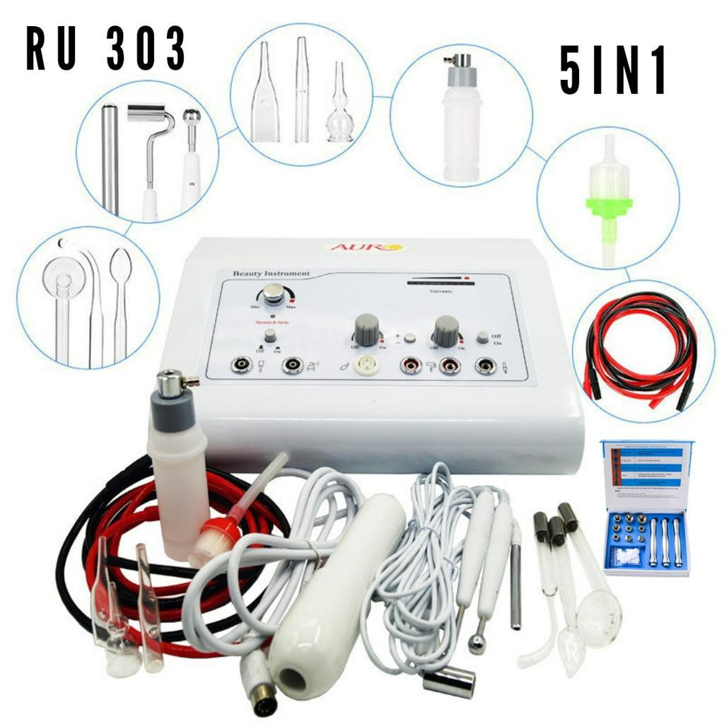 alat Ru 303 facial 5in1 dermabrasi hf galvanic vacum dll