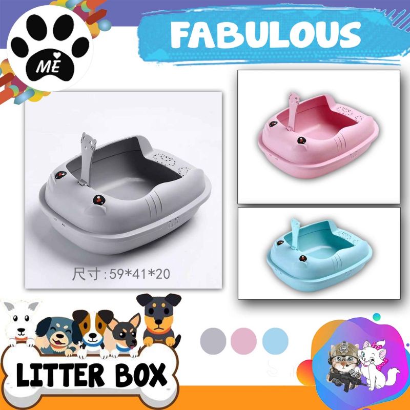 Cat Litter Box &quot;FABULOUS S&quot; Tempat Pasir Kucing