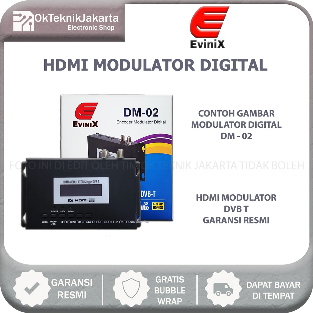 Modulator Digital HD Evinix DM-02 / Modulator RF Digital DVBT