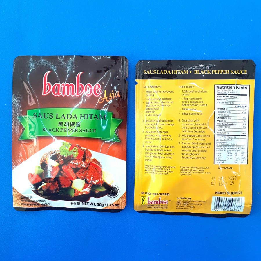 

Bumbu Lada Hitam (Blackpaper) BAMBOE