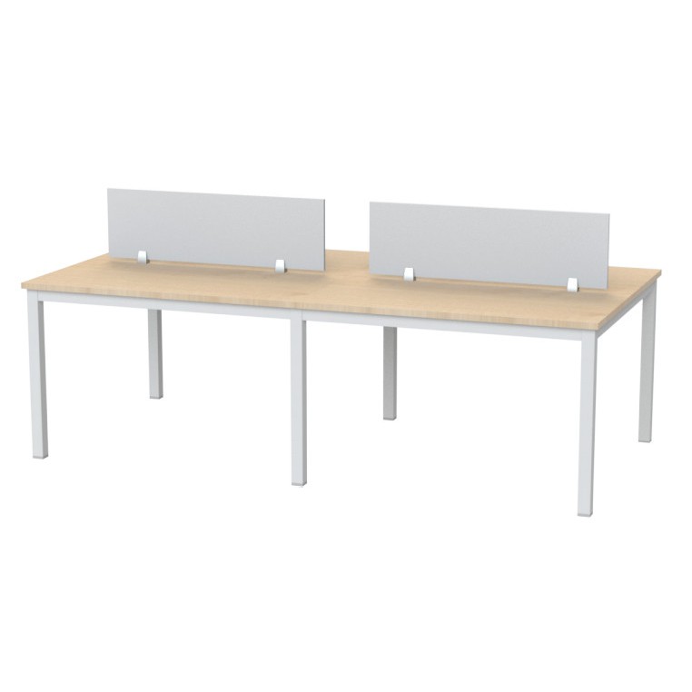 Meja Kerja 4 Orang kaki besi | Meja Kantor | Medan