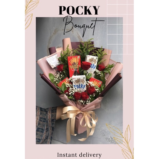 snack bouquet pocky buket bunga dan snack buket snack wisuda snack bouquet buket bunga mawar