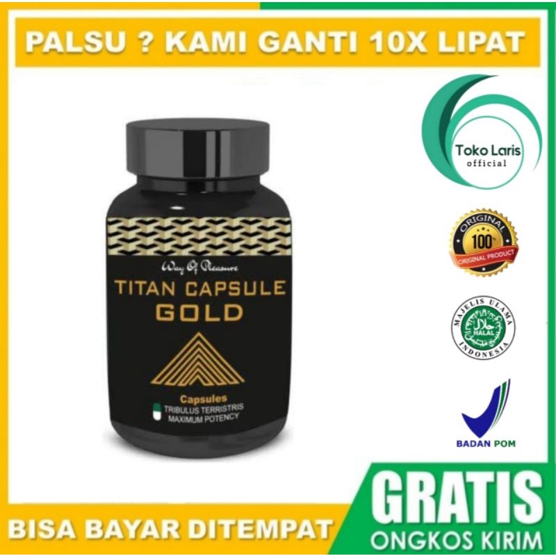 Titan Capsule Gold Asli Suplemen Pembesar Pria Cepat Original Herbal