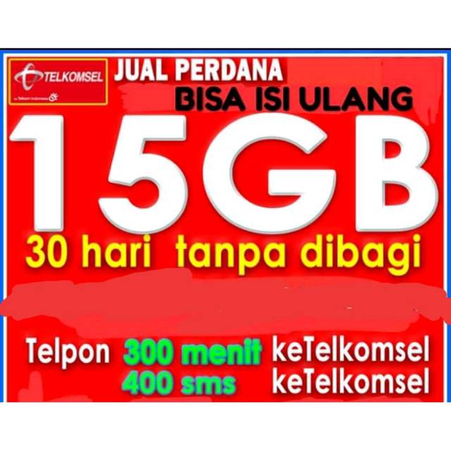 Telkomsel Sakti Combo 15gb  75rb Cantik
