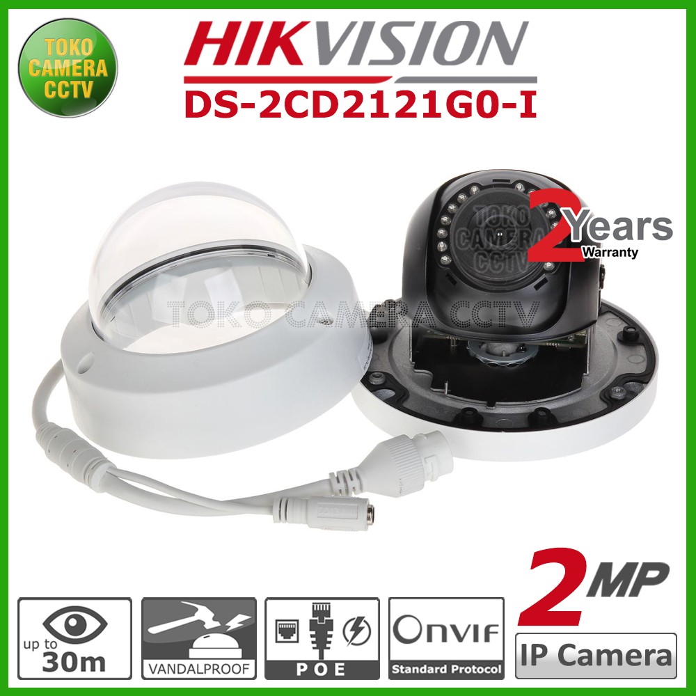 IP CAMERA 2MP INDOOR HIKVISION DS-2CD2121G0-I