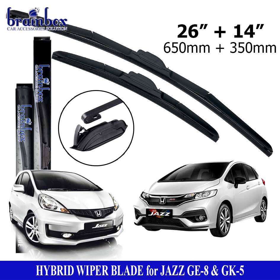 HIGH QUALITY Hybrid Wiper Blade Honda Jazz Wiper Kaca Mobil Karet Pembersih Kaca Mobil Wiper Kaca Mo