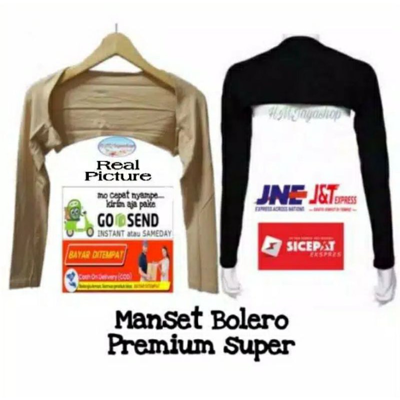 Manset Tangan  Sambung Premium Manset Bolero Warna Basic