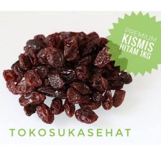 

Kismis Hitam Organik Unsweetened ( Black Raisins Organic ) -1Kg - Suka Sehat