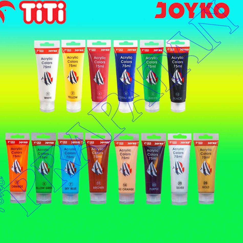

Ready Stock BGIQL Titi Joyko Acrylic Paint / Cat Akrilik Titi Joyko 75 ml 47 Promo