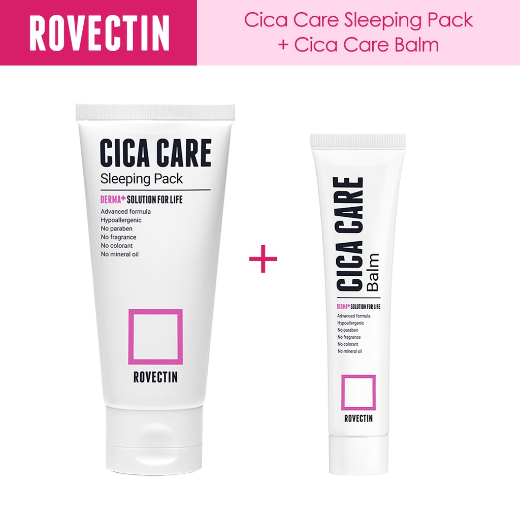Jual Rovectin Skin Essentials Cica Care Sleeping Pack 80 ml + Skin