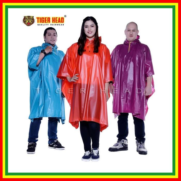 Jas Hujan Poncho Lengan Celana Jas Hujan Poncho ~ Jas Hujan Poncho Tiger Head 205 Biru