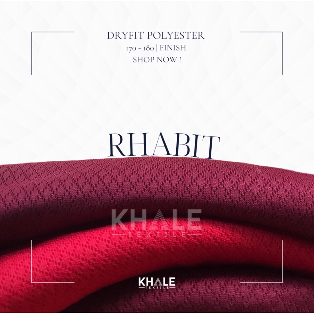 Bahan Kain Drifit Umbro Rhabit Rhombic Warna Merah Cabe Maroon Premium Jersey Dryfit Polyester